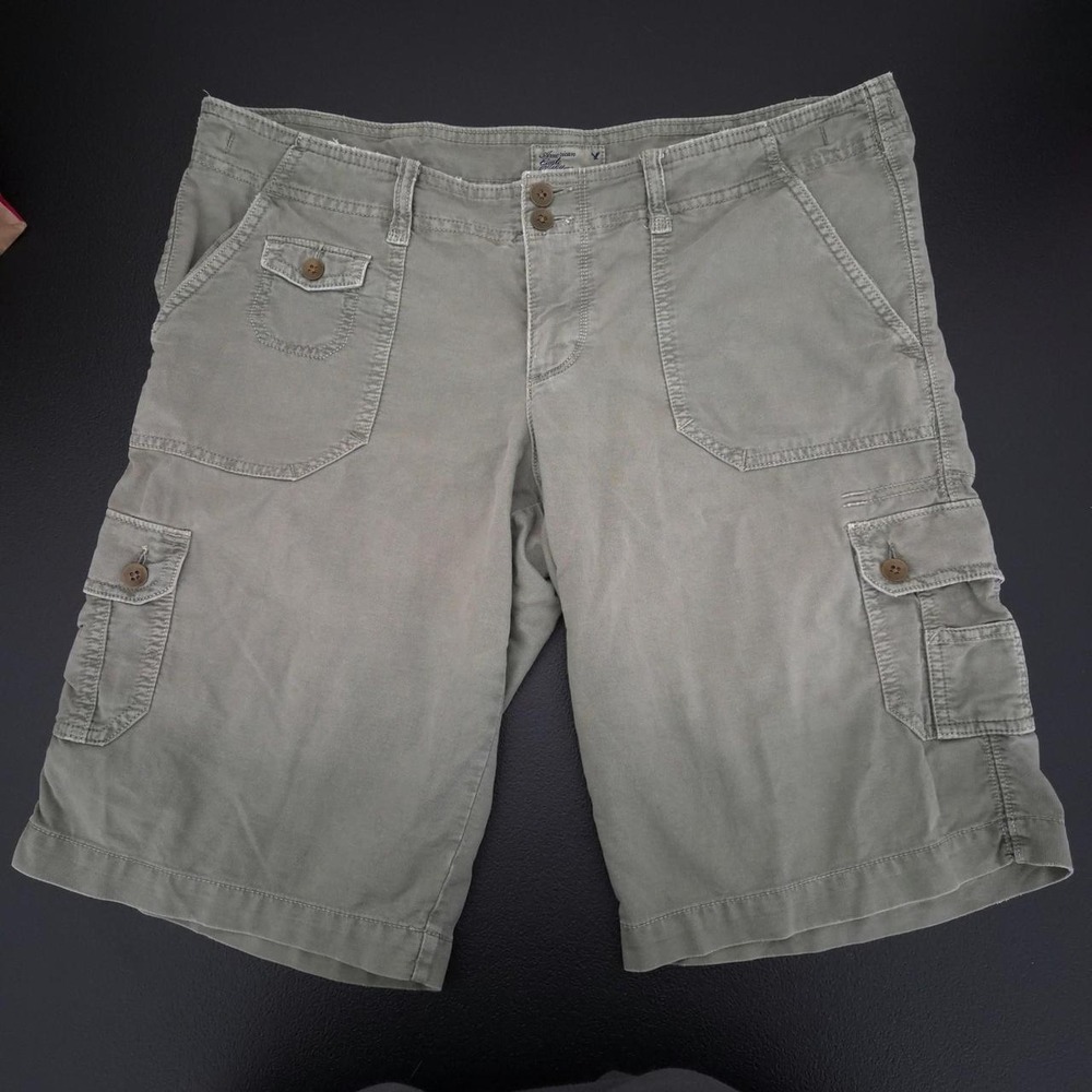 Vintage Y2K American Eagle Cargo Shorts Women 10 Gorpcore Low Rise Grunge Skater